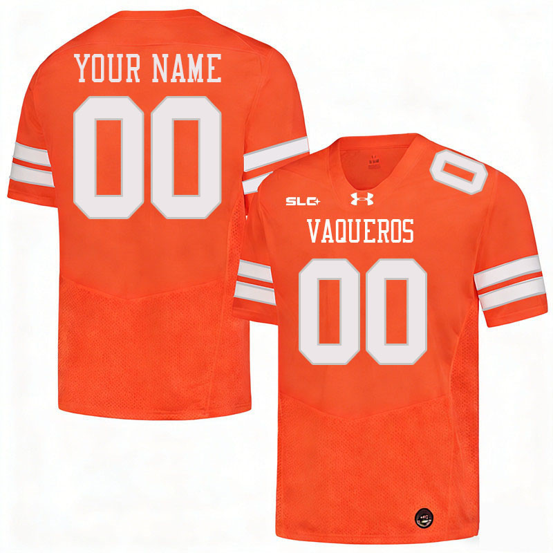 Custom University of Texas Rio Grande Valley Name And Number Football Jerseys-Orange